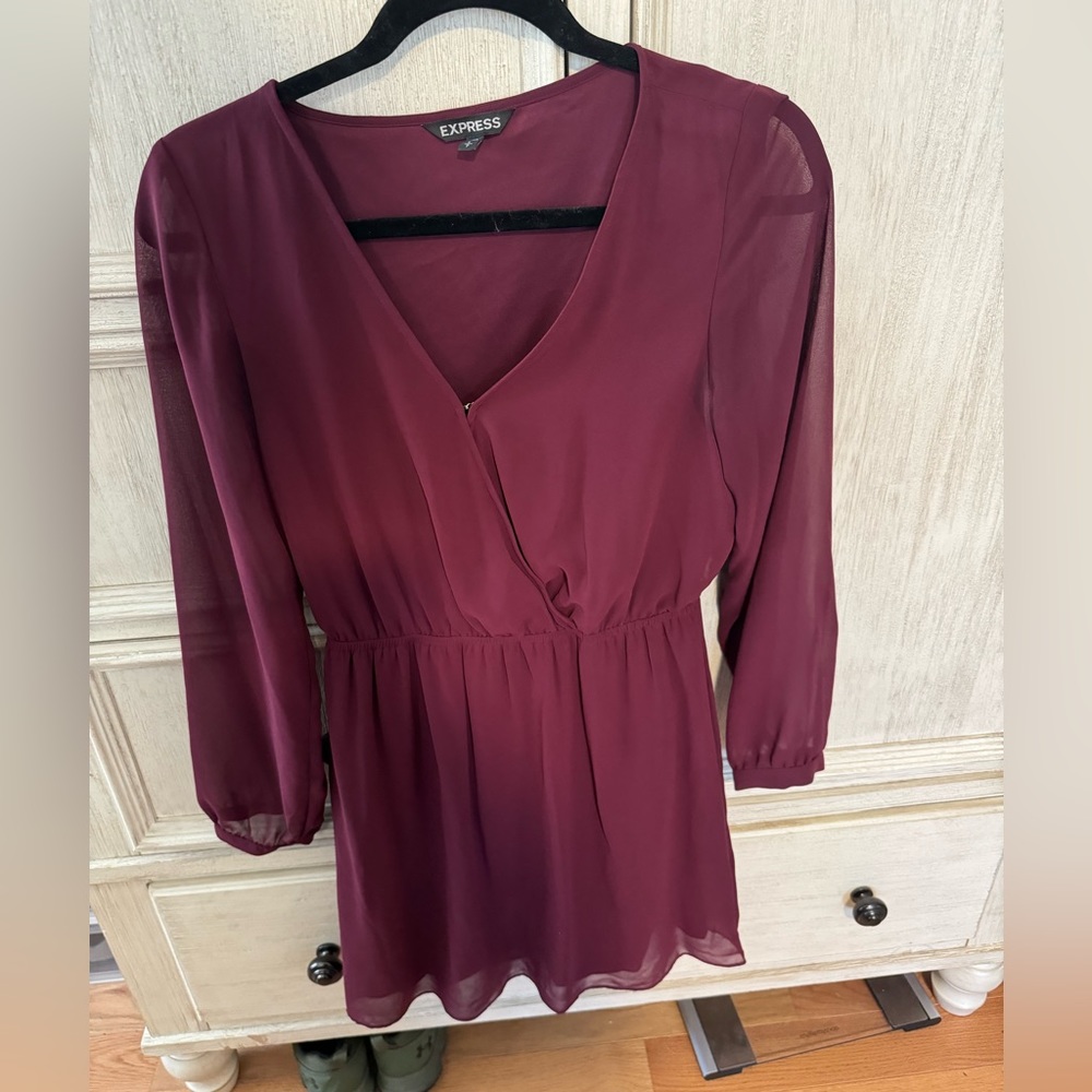 Express Merlot dress